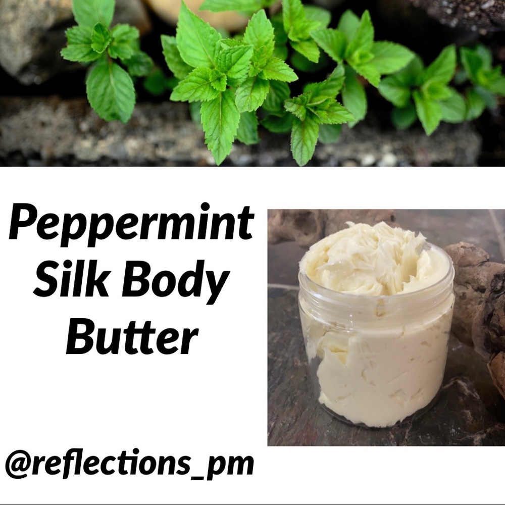 1st pressed essential Peppermint oil Whipped Shea Body Butter moisturizing